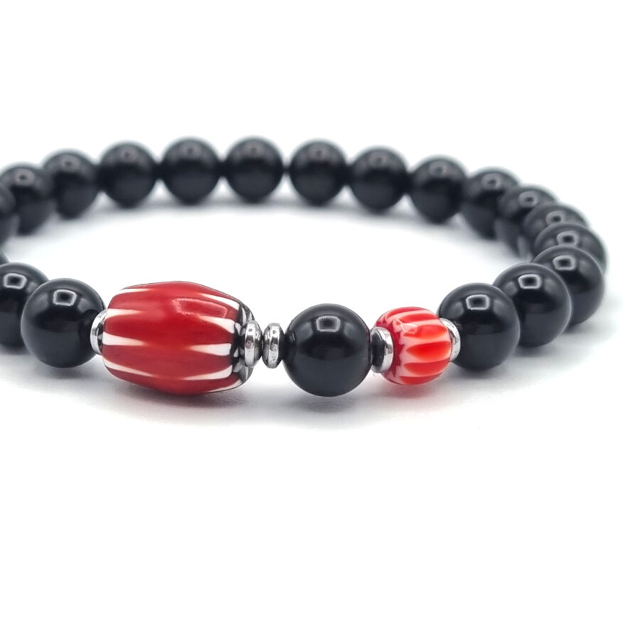 ARMBAND Onyx poliert