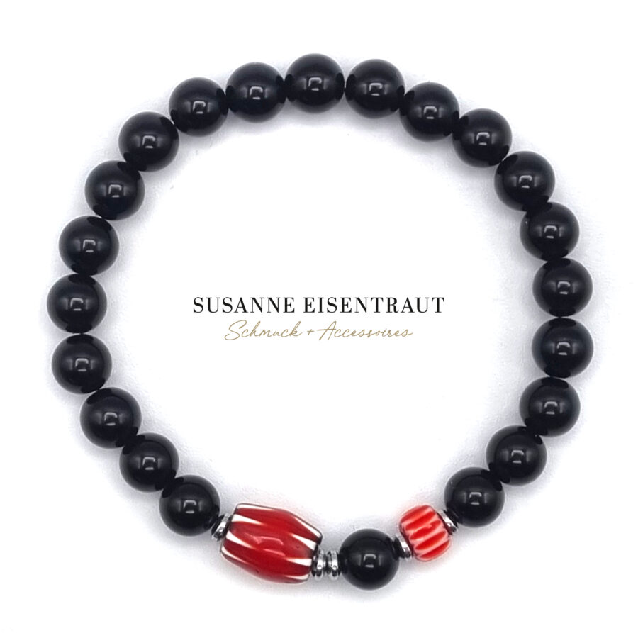 ARMBAND Onyx poliert